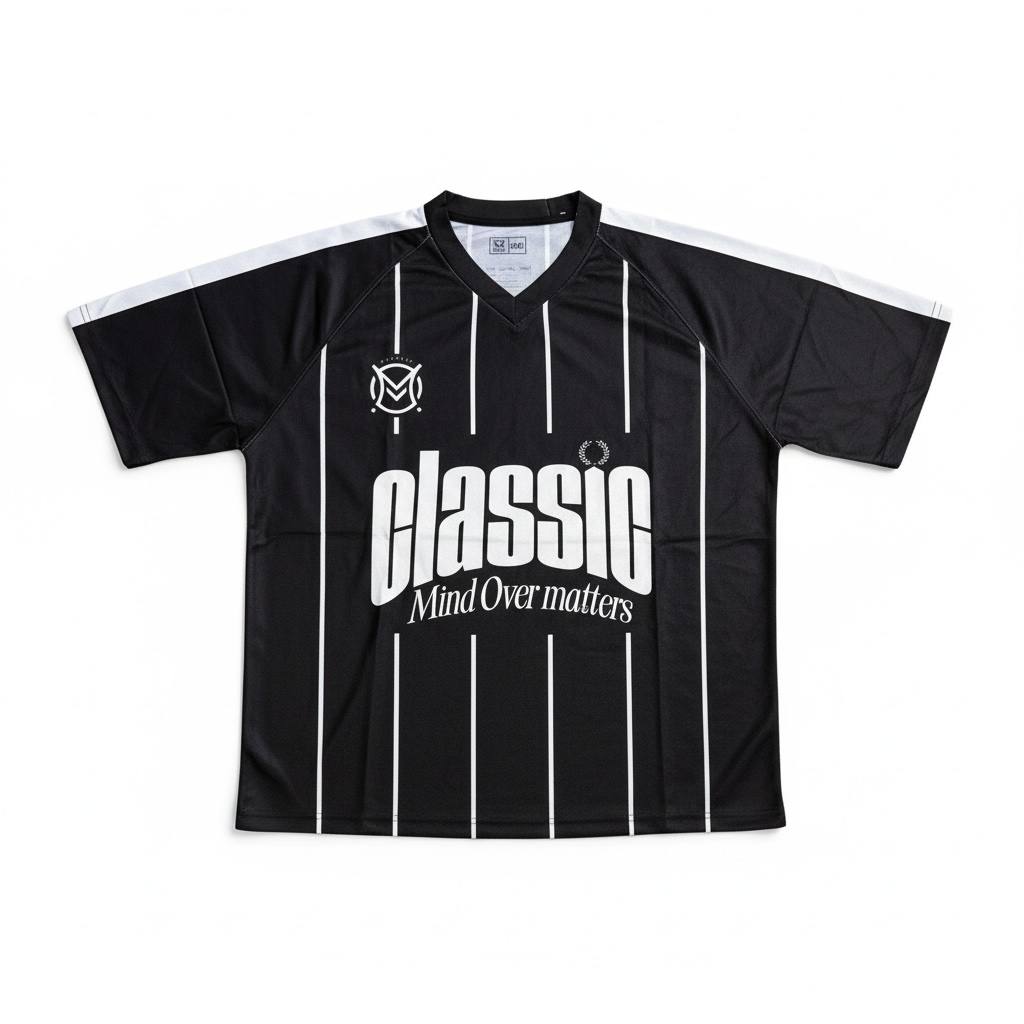 Black Basketball Jersey White Stripe